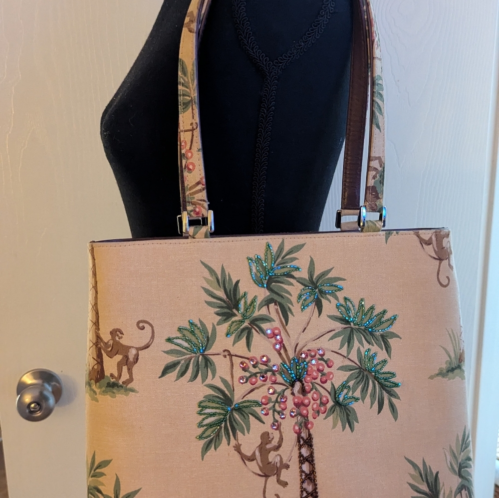 Isabella Fiore Jungle embellished tote style shoulder bag